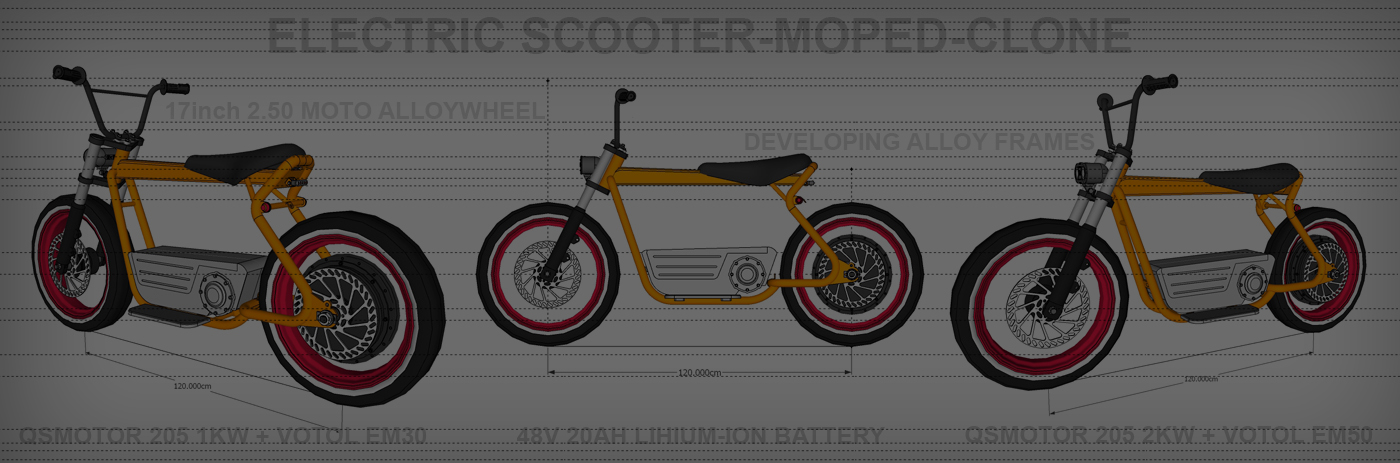 electric scooter moped clone